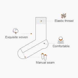 Atmungsaktive flache Socken aus Baumwolle mit Deodorant