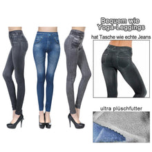 Laden Sie das Bild in den Galerie-Viewer, Elastische Slimming Jeans-Leggings