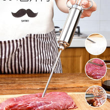 Laden Sie das Bild in den Galerie-Viewer, 304 Gewürzspritze aus Edelstahl zu marinieren Fleisch in der Küche