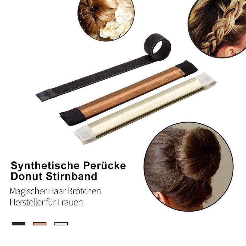 Synthetische Perücke Donut Stirnband
