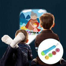 Laden Sie das Bild in den Galerie-Viewer, Kinder LED Taschenlampe mit Projektor