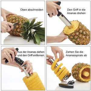 Ananas Kerne und Abschlagmaschine