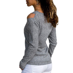 Pullover mit V-Ausschnitt und langen Ärmeln