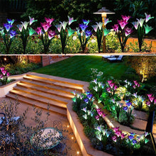 Laden Sie das Bild in den Galerie-Viewer, Solarbetriebene LED-Blume, Solar Garten  Stake Lichter