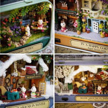 Laden Sie das Bild in den Galerie-Viewer, Bequee 3D Miniatur Puppenhaus Mit Licht DIY Spielzeug