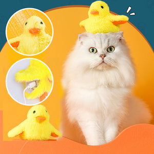 Gelbes Entenspielzeug für Katze